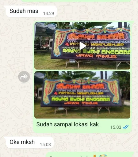 Pengiriman Papan Bunga Buahbatu