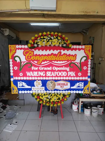 Papan Bunga Ucapan Selamat Buahbatu